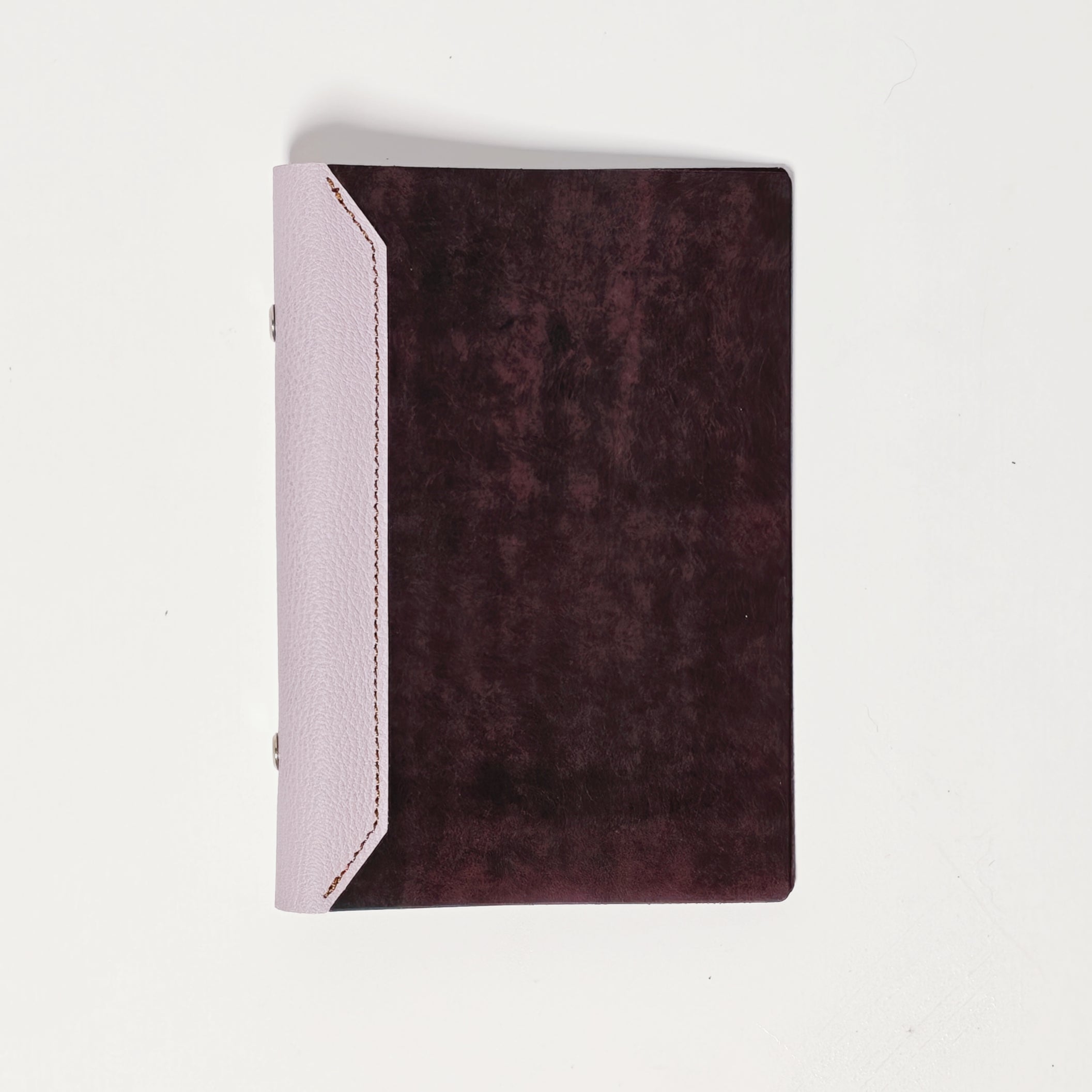 The Purple and Lavender Vintage Italian Pueblo Veg-Tanned Leather A6 Personal 6-Ring Leather Binder