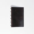 The Monochrome Pop Vintage A6 Personal 6-Ring Leather Binder