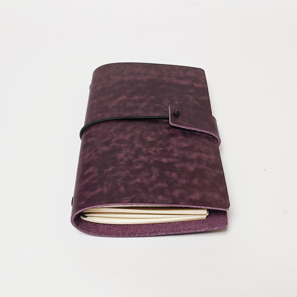 The Deep Purple TN Personal Leather Traveler Notebook